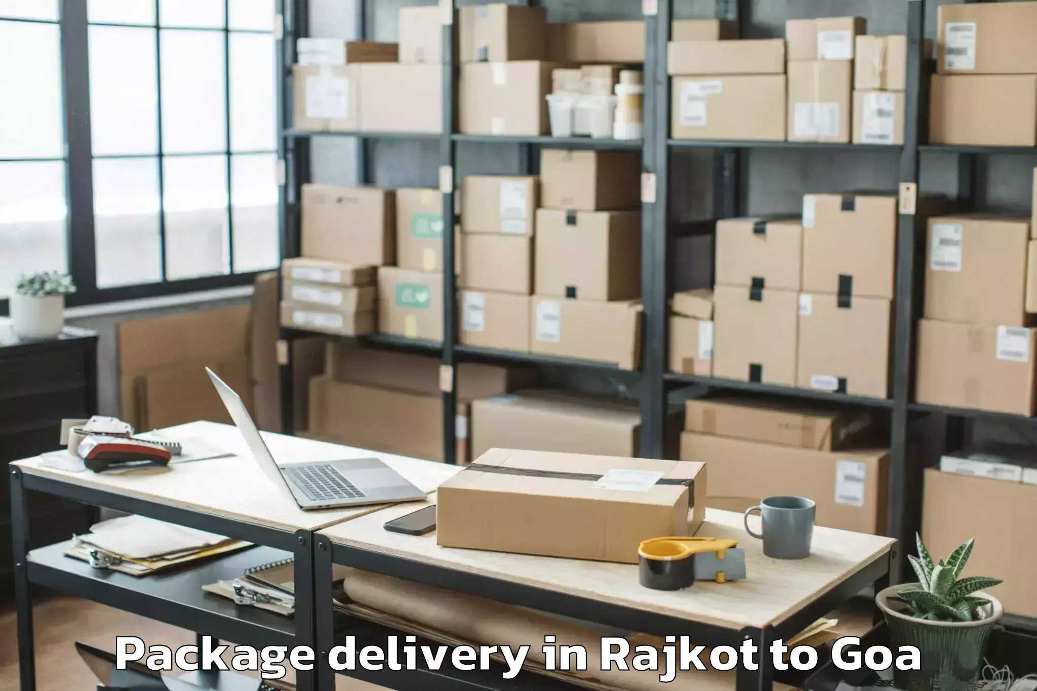 Book Rajkot to Sanquelim Package Delivery Online